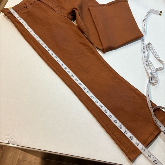 Joe’s Jeans The Callie High Rise Cropped Boot Leather Brown, Size 31 - Picture 14 of 15